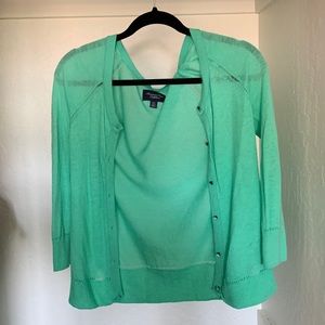 Lightweight Teal American Eagle Sweater